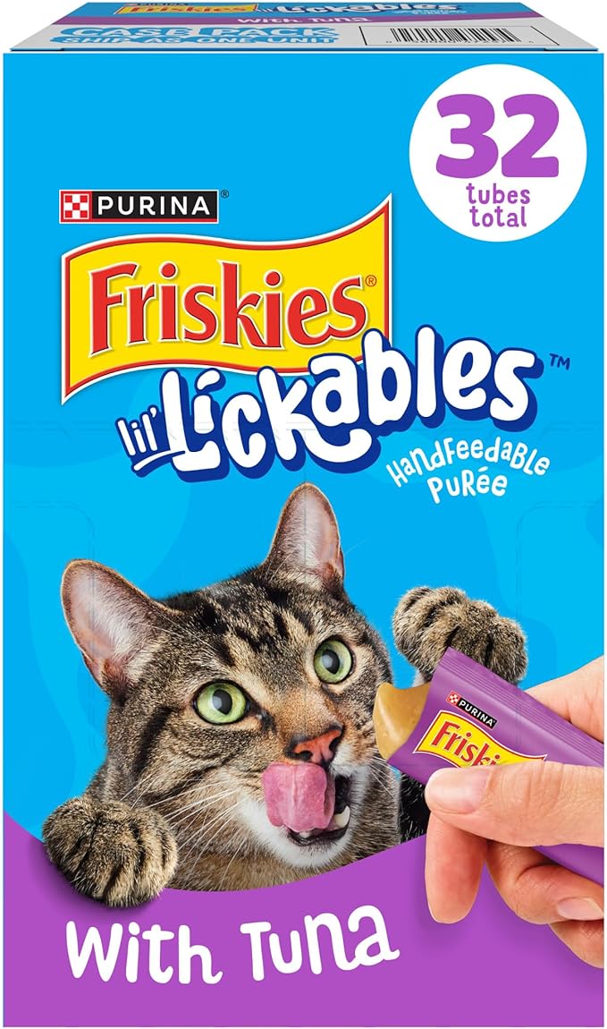 Purina Friskies Lil’ Lickables with Tuna Lickable Cat Treats - 16 oz (Pack of 32)