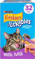 Purina Friskies Lil’ Lickables with Tuna Lickable Cat Treats - 16 oz (Pack of 32)