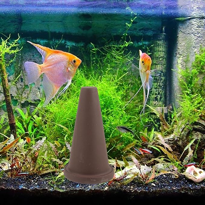 Shrimp Breeding Bucket with Spawning Cone and Isolation Net Set, Small Purple Clay Aquarium Fish Breeding Pot for Angelfish and Brine Shrimp Spawning in Home Tanks
