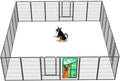 FXW Rollick Unleashed Dog Playpen for Indoor, Yard, RV Camping, 45 inch 24 Panels for Large Dogs, Black│Patented