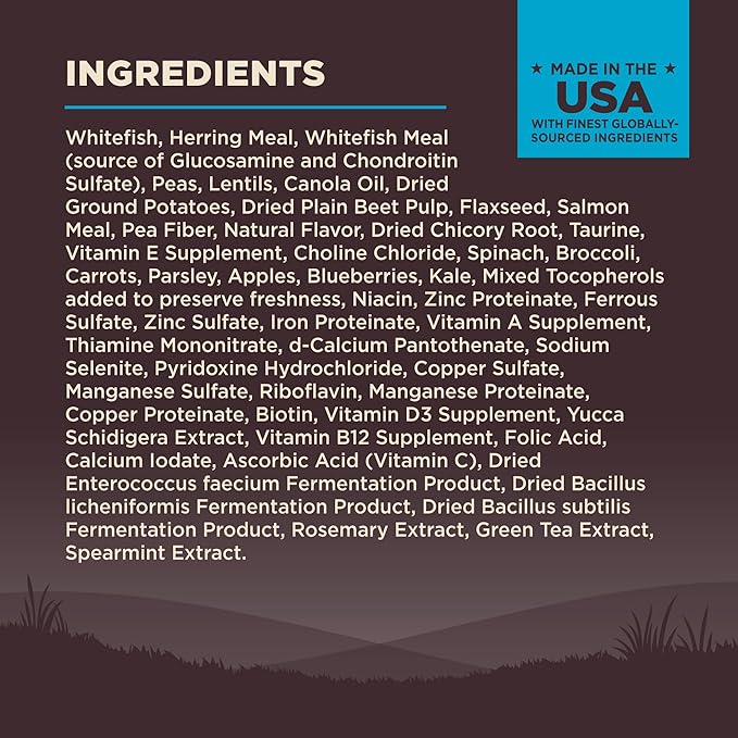 Wellness CORE Adult Dry Dog Food, Grain Free Kibble, Natural, High Protein, Chicken Free, Whitefish, Herring and Salmon Recipe, 26 lb Bag