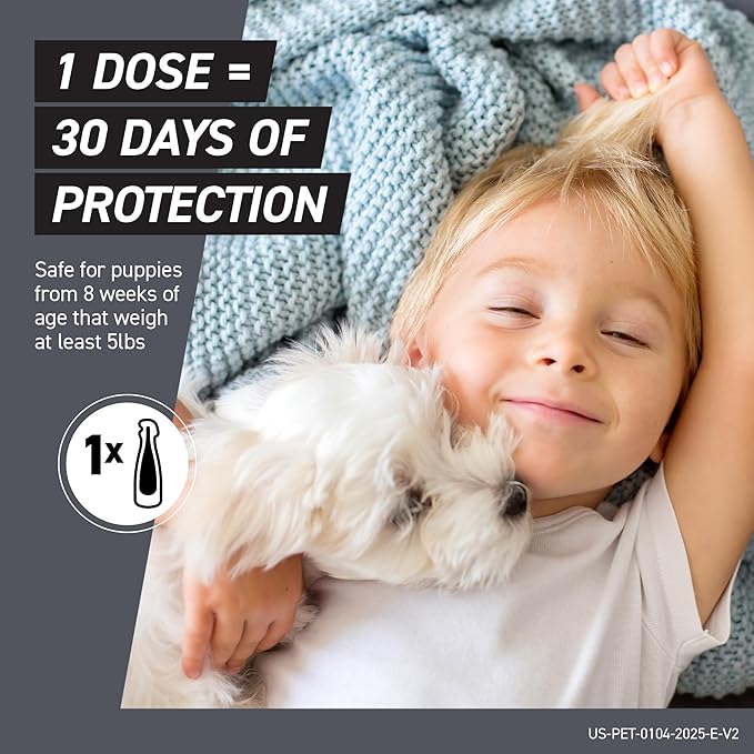 FRONTLINE Shield Flea & Tick Treatment for Medium Dogs 21-40 lbs. Count of 6