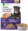 ULTIMATE PET NUTRITION Nutra Complete Freeze Dried Raw Dog Food, Veterinarian Formulated with Antioxidants, Prebiotics & Amino Acids (3 Pound, Pork)