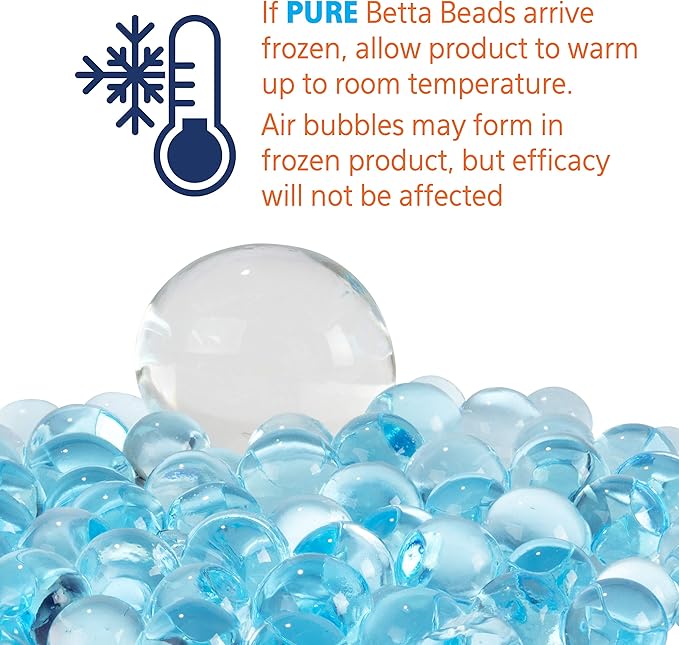 Aqueon Pure Betta Beads, Blue (Pack of 2)