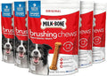 Milk-Bone Original Brushing Chews, Small/ Medium Daily Dental Dog Treats, 9 Count (Pack of 5) Scrubbing Action Helps Clean Teeth