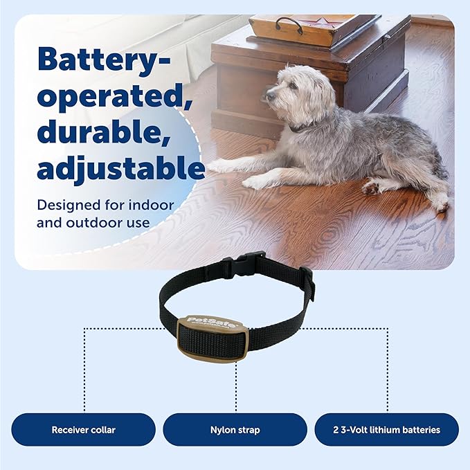 PetSafe Pawz Away Indoor/Outdoor Extra Receiver Collar for Cats and Dogs for Wireless Pet Barrier System
