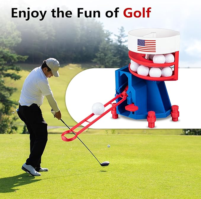 Golf Ball Dispenser, Golf Ball Launcher Pro, Automatic Golf Ball Dispenser & Launcher Pro, High-Capacity Hands-Free Practice Machine