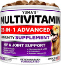 Dog Multivitamin Chewable with Glucosamine - Dog Vitamins and Supplements - 165 Treats - Senior & Puppy Multivitamin for Dogs - Hip & Joint Support - Immune Health, Skin, Heart, Digestion, Probiotics