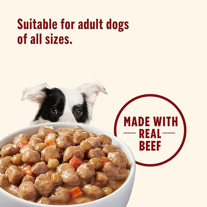 Nutrish Real Beef & Veggies Recipe Whole Health Blend Chunks in Gravy Wet Dog Food,13 oz. Can,Packaging May Vary (Rachael Ray),(Pack of 24)