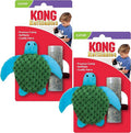 KONG Refillables Catnip Toys, Assorted 2-Pack – Plush Cat Toys with Refillable Catnip Pouch & Premium North American Catnip (Turtle 2 Pack)