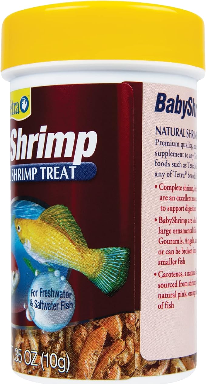 Tetra BabyShrimp 0.35 Ounce, Natural Shrimp Treat for Aquarium Fish (033197) (Pack of 4)