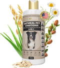 8-in-1 Oatmeal Dog Conditioner Moisturizing Conditioner for Dogs with Oat Oil, Shea Butter, Coconut Oil & Argan Oil, Hypoallergenic Dog Conditioner for Itchy Skin & Dry Coats, 475mL