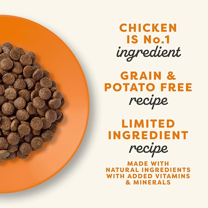 Applaws Complete Dry Cat Food, Grain-Free, Limited Ingredient with Added Vitamins & Minerals, Protein, Supports Digestion, Chicken & Turkey (4 Pound Bag)