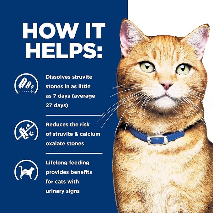 Hill's Prescription Diet c/d Multicare Urinary Care with Chicken Dry Cat Food, Veterinary Diet, 8.5 lb. Bag