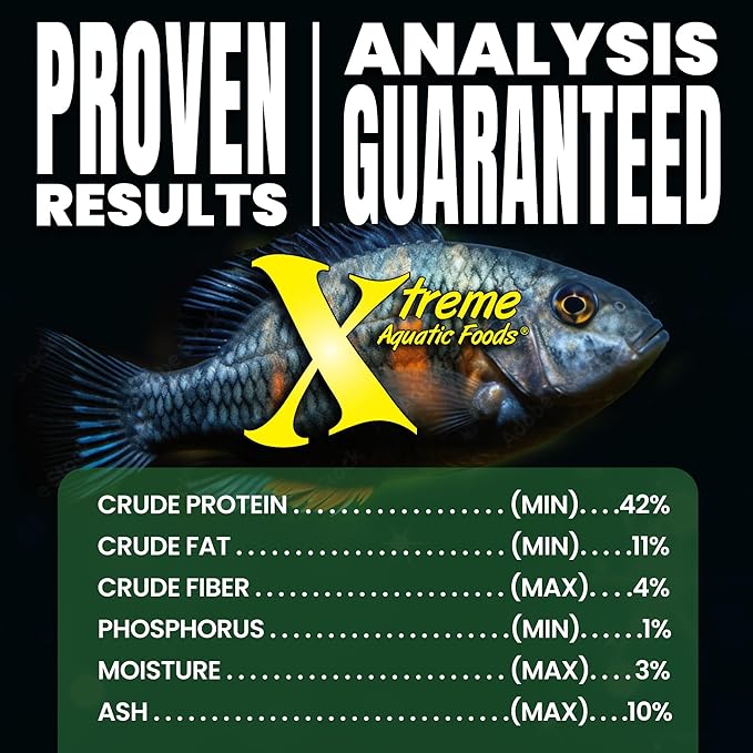 Xtreme Spirulina Flakes - Balanced Herbivorous Diet for Tropical and Marine Fish, Enhanced Health, Vibrant Colors - USA Farm Grown - Ideal for Cichlids, Barbs, Tetras and Guppies (3.5oz)