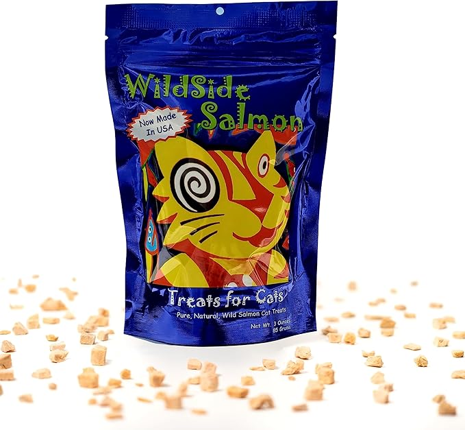 WildSide Salmon Cat Treats - 3 oz