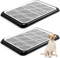 Mifoci Dog Pee Pad Holder Potty Tray Portable Dog Litter Box Toilet Training for Indoor Outdoor Small Medium Large Pet Puppy(2 Pcs)