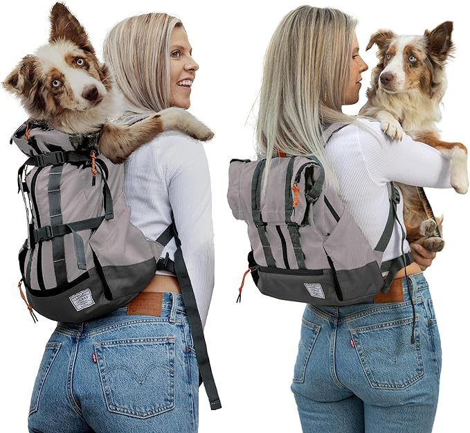 K9 Sport Sack Urban 3 - X-Small, Concrete - Ideal for Dogs with 9-12” Back Length - Dual-Use, Backpack-Style Carrier + Everyday Pack