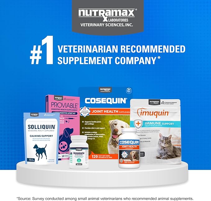Nutramax Cosequin for Cats Joint Health Supplement,Contains Glucosamine for Cats,Plus Chondroitin,Supports Healthy Joints,for-All Breeds and Sizes,Sprinkle Capsules,55 Count (Pack of 2)