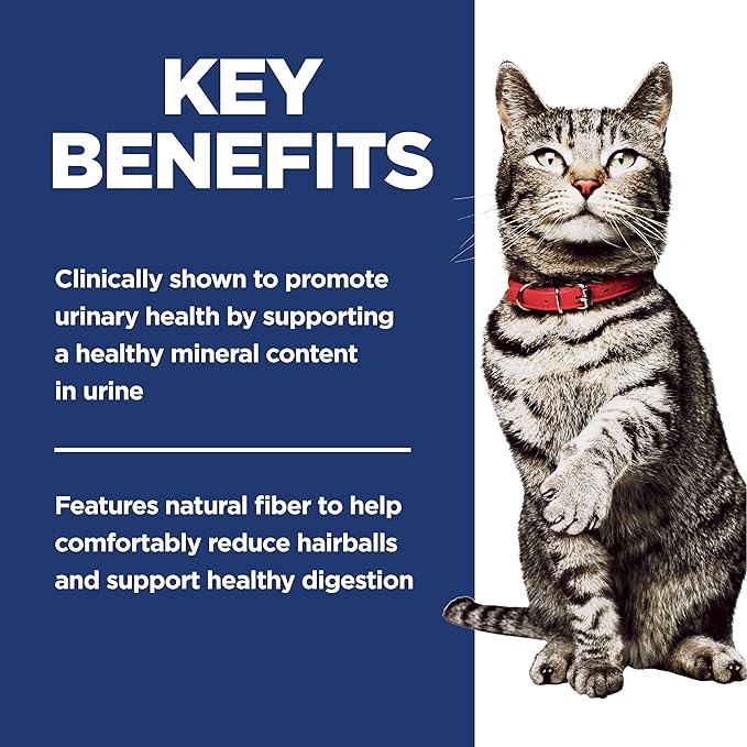 Hill's Science Diet Adult 1-6 Urinary Hairball Control Dry Cat Food, Chicken Recipe, 3.5 lb. Bag