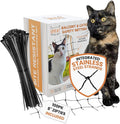 Steel Reinforced Cat Netting for Balcony - 10ft x 20ft - Cat Net for Catio – Safety Netting for Pets - Animal Proof Screen - Strong Pet Net – Kitten Balcony Protection - Barrier for Animals Fence