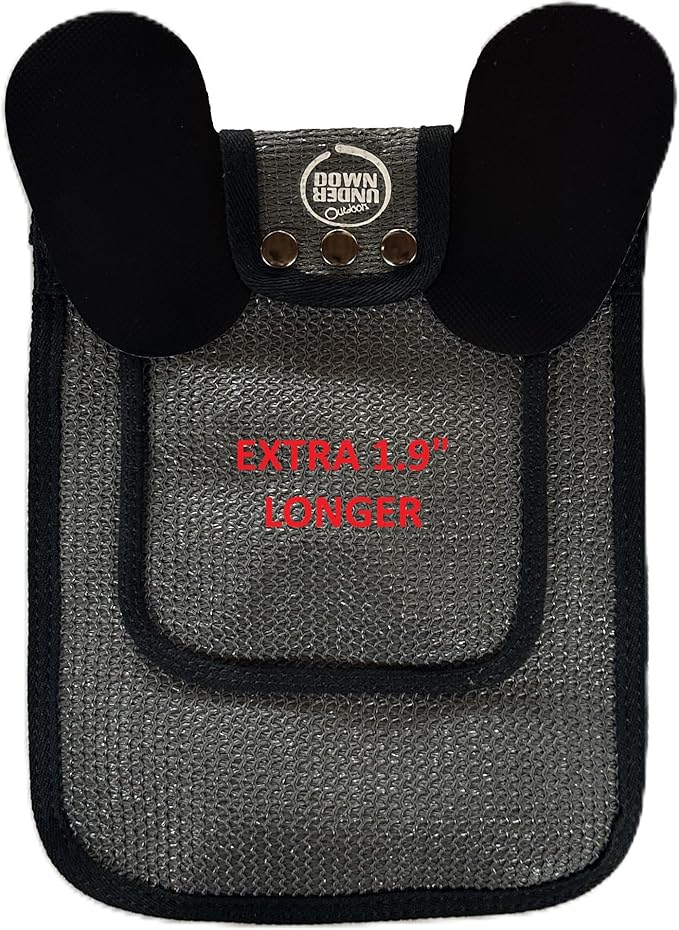 DOWN UNDER OUTDOORS 2 Pack Small Chicken Saddles for Bantams and Young Birds, Includes Shoulder Covers (Extra Long Small Grey Mesh)
