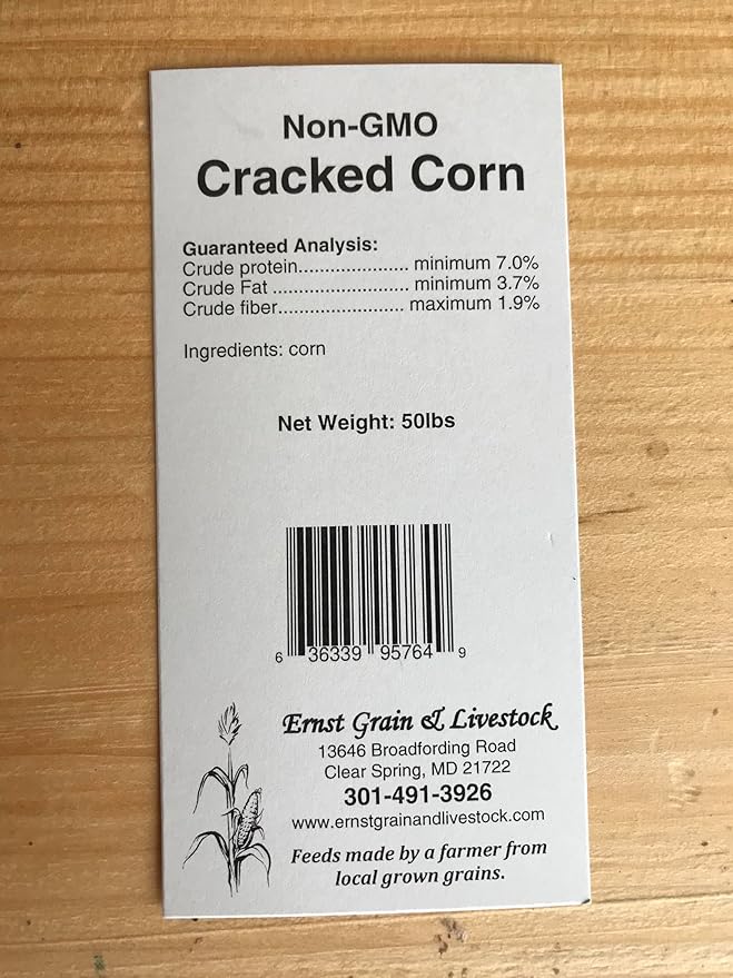 Ernst Grain & Livestock Cracked Corn, Non-GMO – Perfect Feed for Ducks, Squirrels, Chickens, Ducks, Deer, Rabbits, Geese, and More! (10 lb)