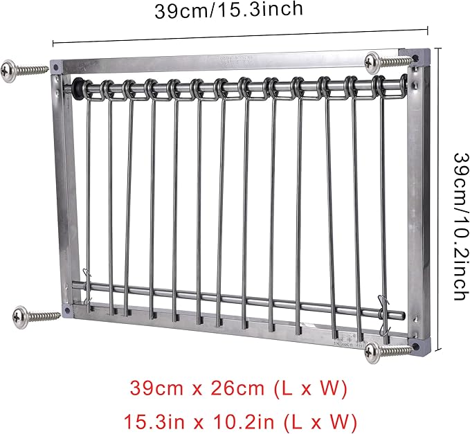 1PC Bird Cages Pigeon Trap Door Stainless Steel Wire Bars Frame Entrance U-Trap for Pigeon Birds House Door (39 * 26 cm)