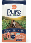 Canidae Pure Farm to Bowl Wild-Caught Salmon & Sweet Potato, Puppy Dog Food, Grain-Free, 22lb