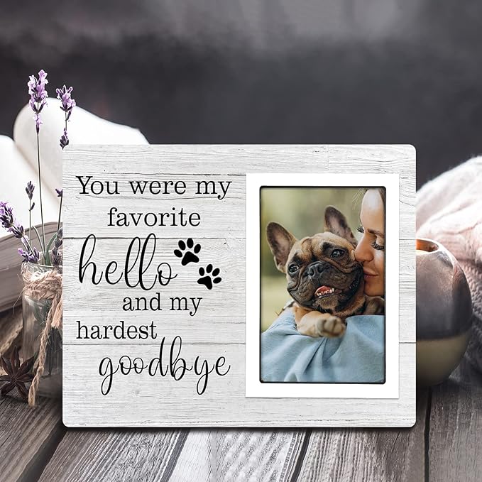 SteadStyle Dog Memorial Gifts for Loss of Dog, Pet Memorial Gifts, Sympathy Gifts for Loss of Dog, Pet Remembrance Gift, Dog Picture Frame, Pet Memorial Gifts，Fit 4x6 in