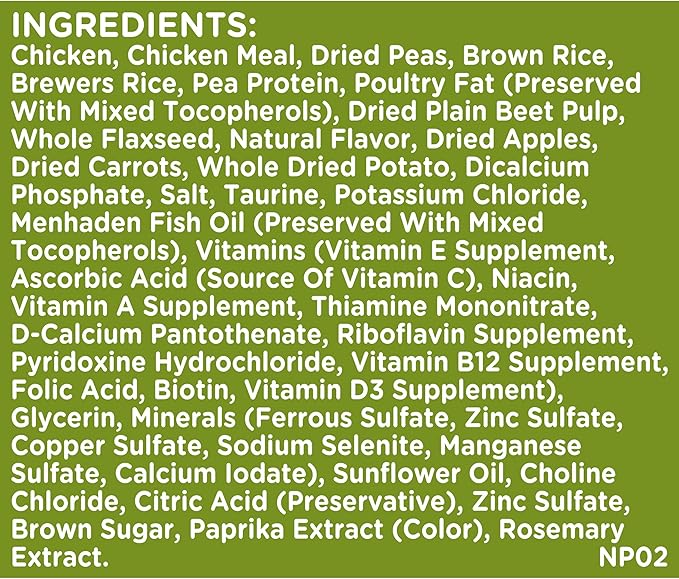 Nutrish Dish Premium Natural Dry Dog Food, Chicken & Brown Rice Recipe with Veggies & Fruit (Rachael Ray), 3.75 Pound Bag (Pack of 2)