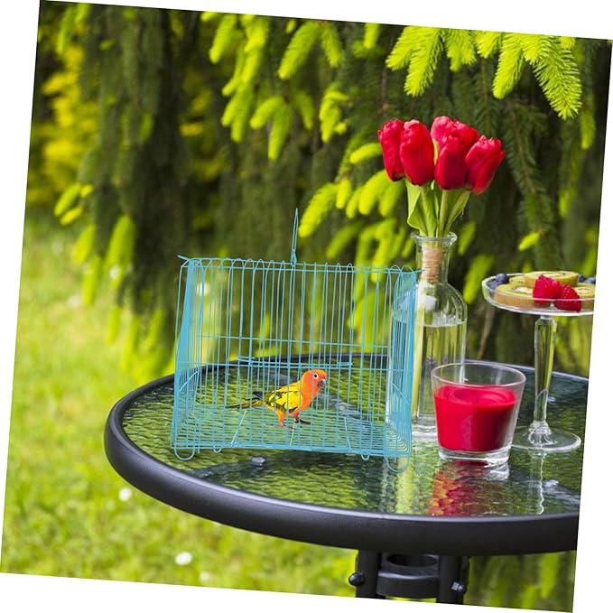TOYANDONA Cage Parakeet Portable Bird Carrier Wire Travel Cage for Birds for Outings and Adventures Stylish Design for Comfortable Travel