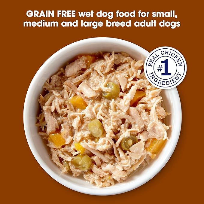 Nature's Recipe Grain Free Wet Dog Food, Chicken & Turkey Recipe, 2.75 Ounce Cup (Pack of 12)