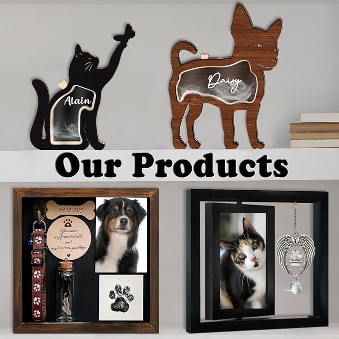 Chihuahua Hair Keepsake Box Wooden Pet Urns Holder Unique Dog Shape Standable Tabletop Decor Pet Memorial Idea Gift for Pet Lover Family Friends Storing Hair Teeth Ashes