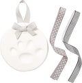 Pearhead Pet Paw Print Keepsake Ornament Kit, Memorial Clay Paw Impression for Dogs & Cats, DIY Hanging Pet Memorial with Ribbons, Pet Keepsake Gift