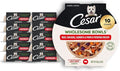 Cesar Wholesome Bowls Adult Wet Dog Food, Beef, Chicken, Purple Potatoes & Carrots, Wet Food for Dogs, 3 Oz. Bowls, 10 Count