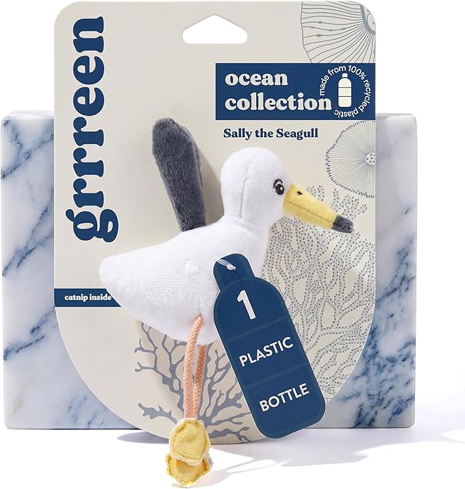 Cat Toys | Plush Toy Seagull Cat Toys for Indoor Cats | Eco Friendly Toy Made from Non Toxic Materials