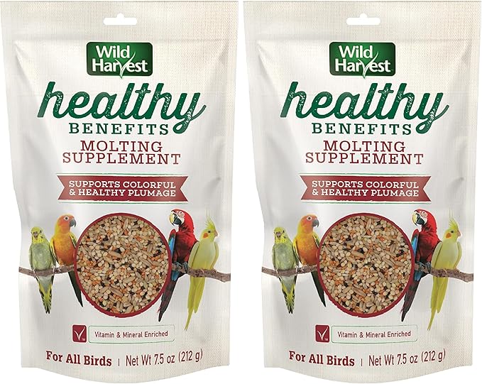 Wild Harvest Healthy Benefits Molting Supplement, 7.5 Oz., for All Birds (Pack of 2)