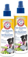 Arm & Hammer for Dogs Super Deodorizing Spray for Dogs Best Odor Eliminating Spray for All Dogs & Puppies Fresh Kiwi Blossom Scent That Smells Great, 6.7 Ounces 2 Pack (FF9367AMZ2) (Pack of 2)