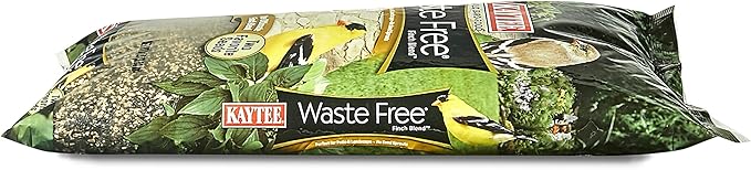 Kaytee No Mess Finch Seed and Nyjer Blend, Attracts Goldfinches, Chickadees, Junos, Finches and Other Wild Birds, 8 Pounds (Pack of 2)
