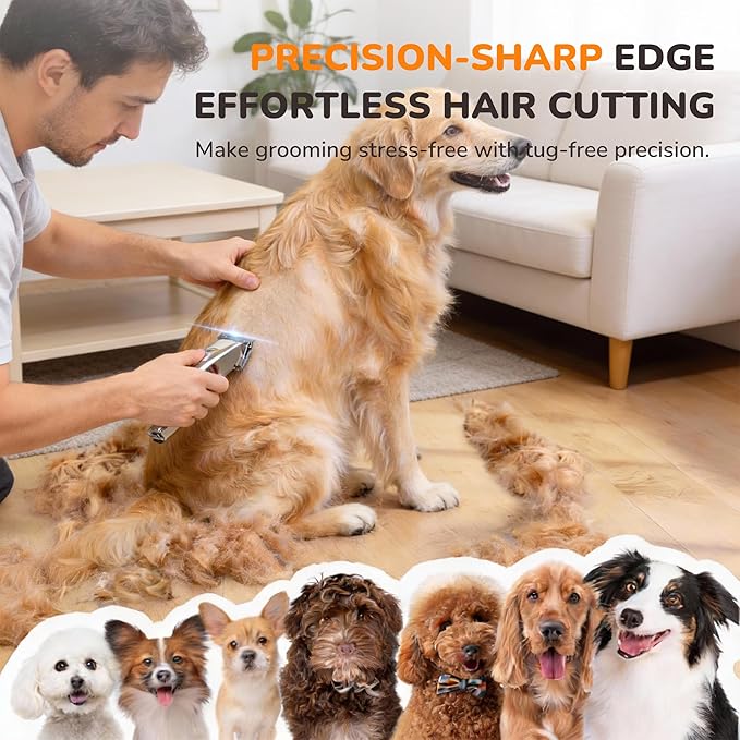 5-in-1 Stainless Steel Adjustable Dog Grooming Replacement Blades Compatible with Wahl Animal Clippers: Arco, Bravura, Chromado, Creativa, Figura, Motion