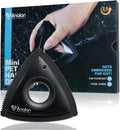 Analan Mini Pet Hair Remover for Car Detailing Supplies, Carpet Dog Hair Remover for Car Interior, Triangle Dog Hair Remover for Auto Detailing, Couch, Furniture, Lint, Carpet (Jet Black)