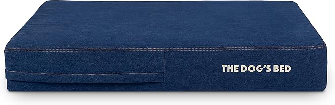 The Dog’s Bed Orthopedic Memory Foam Dog Bed Mattress, Oxford Fabric, Real Blue Denim, Large, 6-Inch
