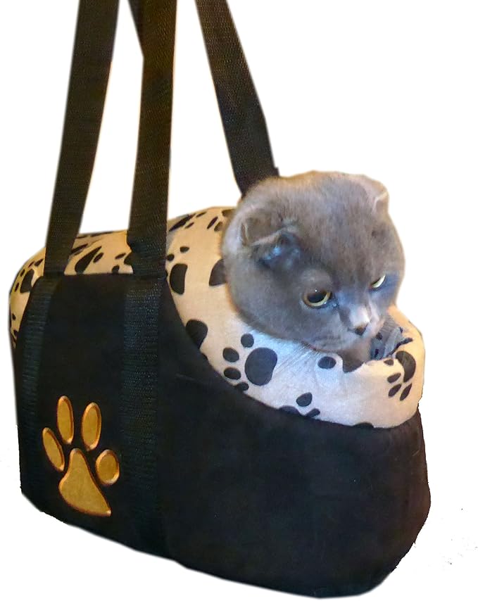 HDP Paw Style Small Pet Carrier Color:Beige Size:Medium