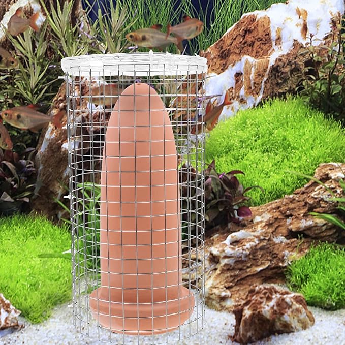 Fish Spawning Barrel 9X4X4 Inch Breeding Bucket for Angelfish and Shrimp Aquarium with Easy Clean Design and Decorative Use