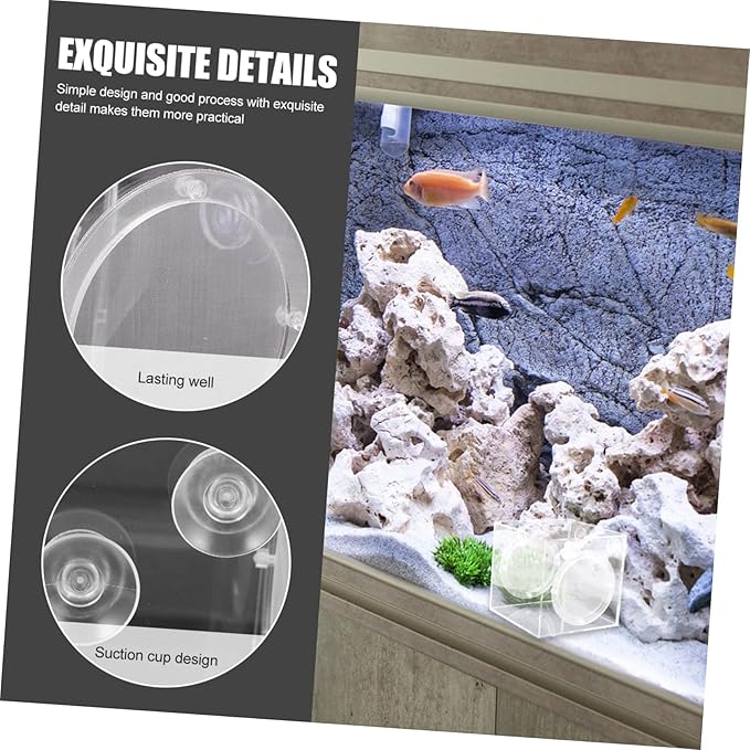 VICASKY Fish Breeding Box Acrylic Fish Tank Accessory for Safe Fry Separation Design for Aquarium Use Lightweight and Portable Isolation Container