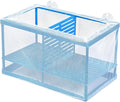 AQUANEAT Fish Tank Breeder Large Mesh Net Fry Saver Aquarium Spawn Hatchery Isolation with Suction Cups Hatchery Incubator for Shrimp Betta