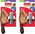 KONG Refillables Catnip Toys, Assorted 2-Pack – Plush Cat Toys with Refillable Catnip Pouch & Premium North American Catnip (Beaver 2 Pack)