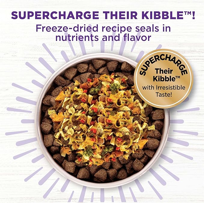Wellness Bowl Boosters, Dog Food Topper for Small, Medium, & Large Breeds, Grain Free, Natural, Freeze Dried, Digestive Health Chicken, 4 Ounce Bag (Pack of 2)