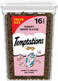 Temptations Cat Treats, Classic Crunchy and Soft Cat Treats, Shrimpy Shrimp Flavor, 16 oz. Tub